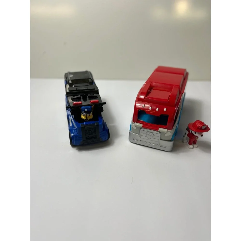 Paw Patrol Big Truck Pups Chase Command Center & Paw Patroller Toy Vehicle Lot
